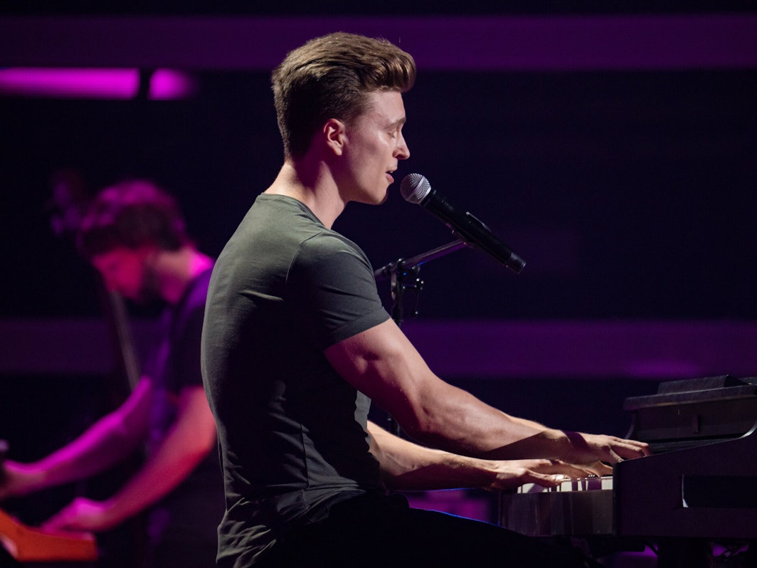 Der Kölner Nico während seines Auftritts bei „The Voice of Germany“.
