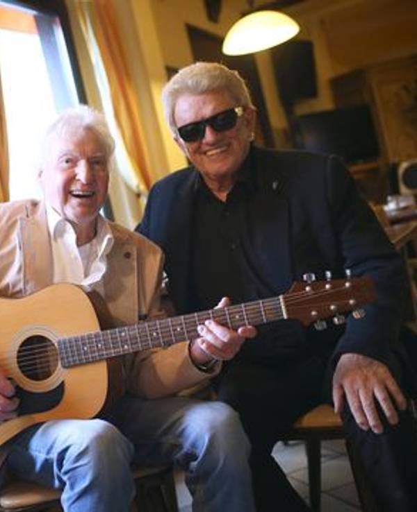Dino Engelhardt und Heino beim EXPRESS-Treffen.
