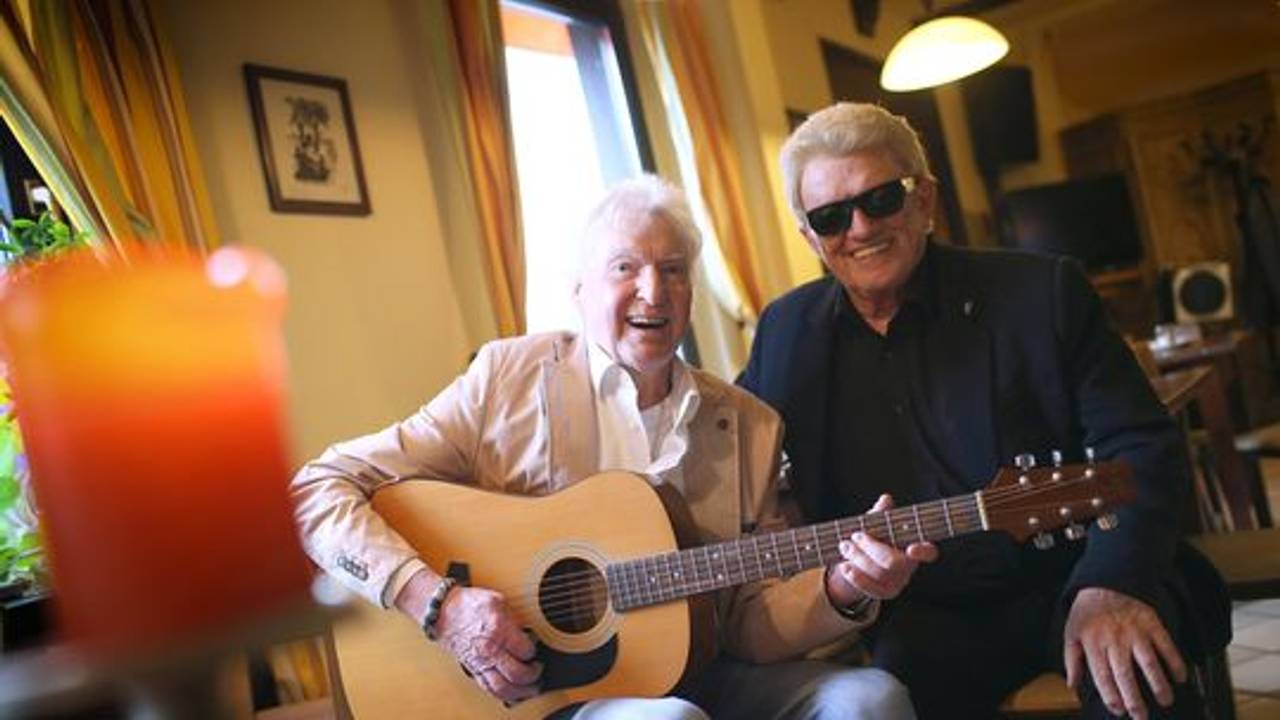 Dino Engelhardt und Heino beim EXPRESS-Treffen.