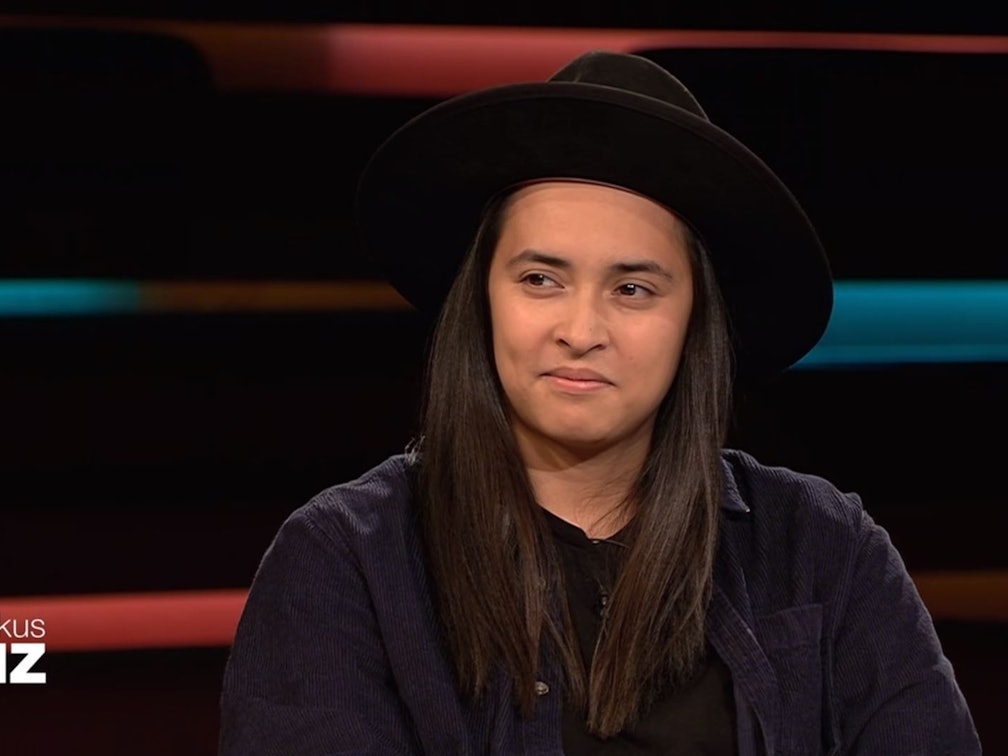 CDU-Politikerin Diana Kinnert am 6. Oktober 2021 zu Gast bei Markus Lanz. Screenshot aus der Mediathek.