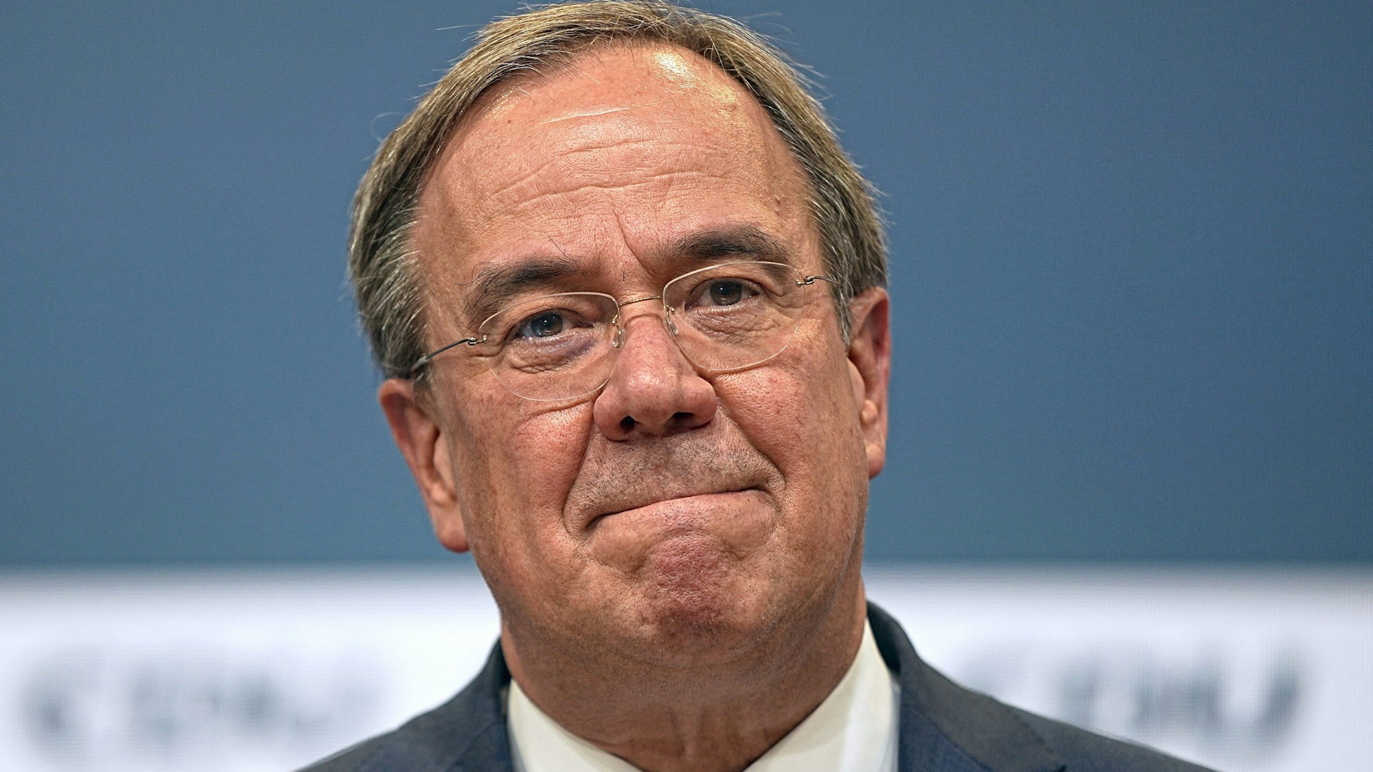 Armin Laschet, CDU-Bundesvorsitzender und Ministerpräsident von Nordrhein-Westfalen, gibt ein Pressestatement zum Fortgang der Sondierungsgespräche im Konrad-Adenauer-Haus. Er spricht auch über die Zukunft der Partei.