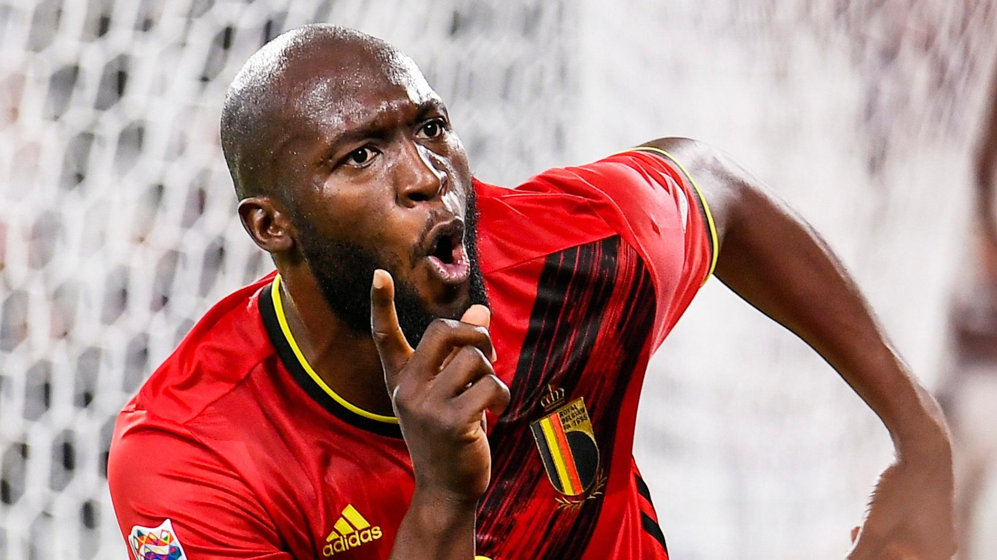 Romelu Lukaku jubelt über sein Tor gegen Frankreich