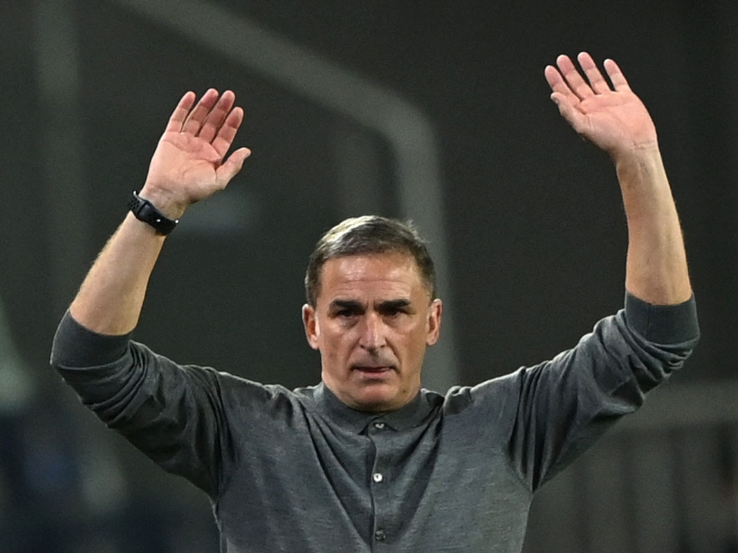 Türkei-Trainer Stefan Kuntz im Fenerbahce Sukru Saracoglu Stadium in Istanbul.