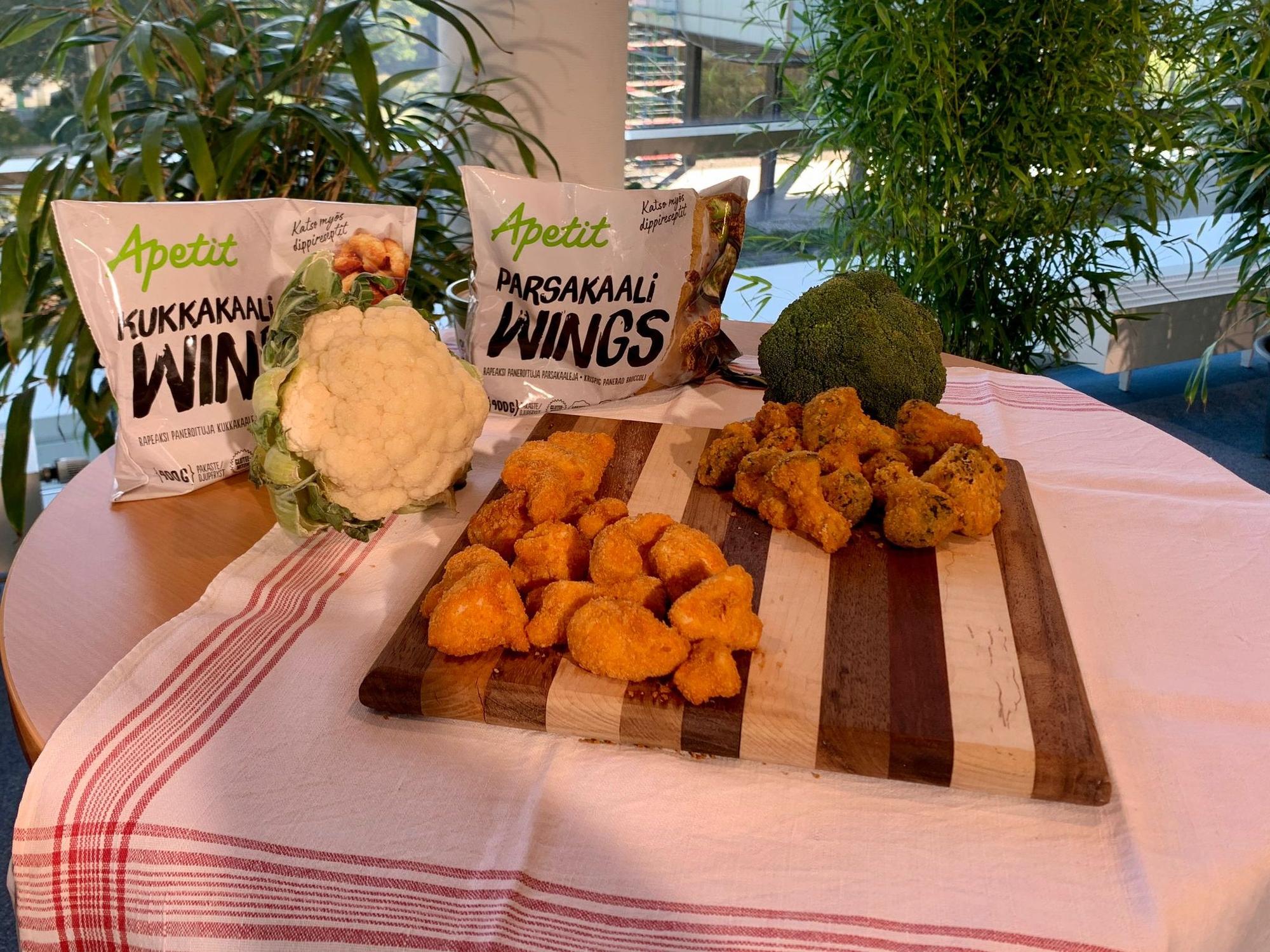 Auf der Anuga 2021 werden Brokkoli-Wings ausgestellt.