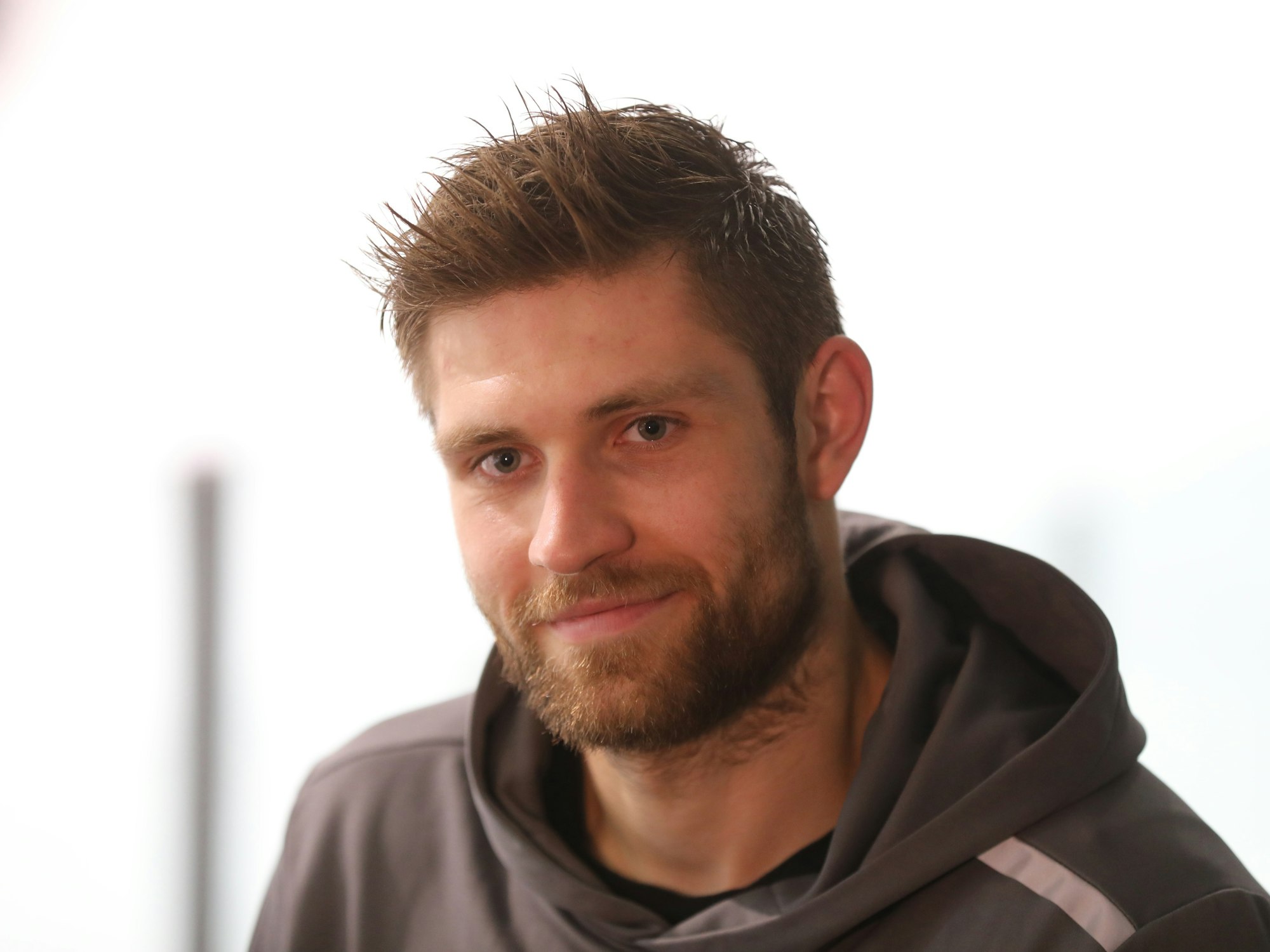 Leon Draisaitl (Edmonton Oilers) beim Training der Kölner Haie im Oktober 2020.