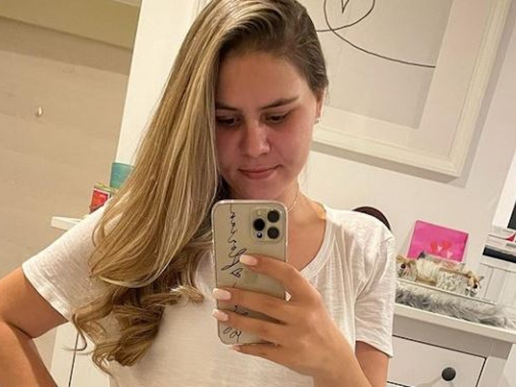 Sylvana Wollny auf einem Selfie, das sie am Freitag, 8. Oktober auf Instagram hochgeladen hat. Der Screenshot wurde am 9. Oktober aufgenommen.