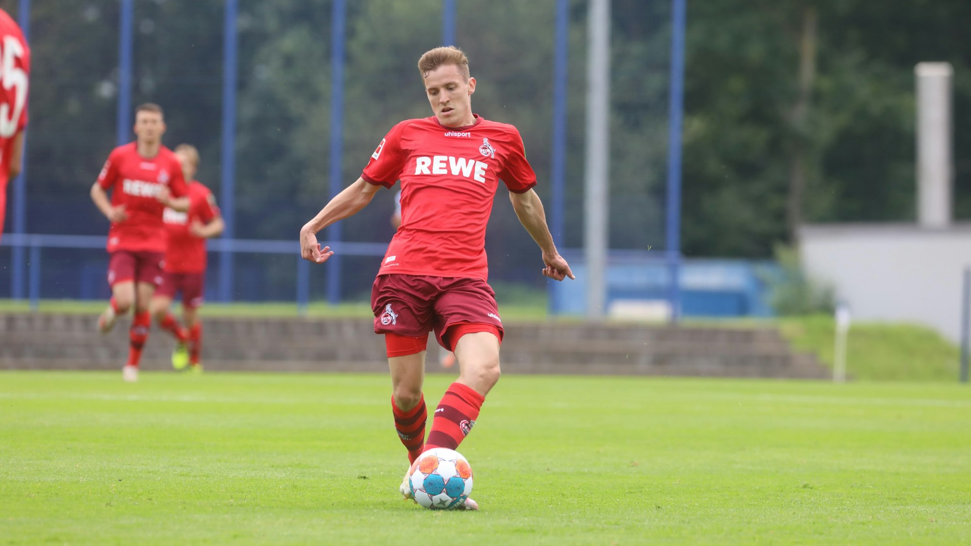 Niklas Hauptmann spielt für den 1. FC Köln gegen den MSV Duisburg.
