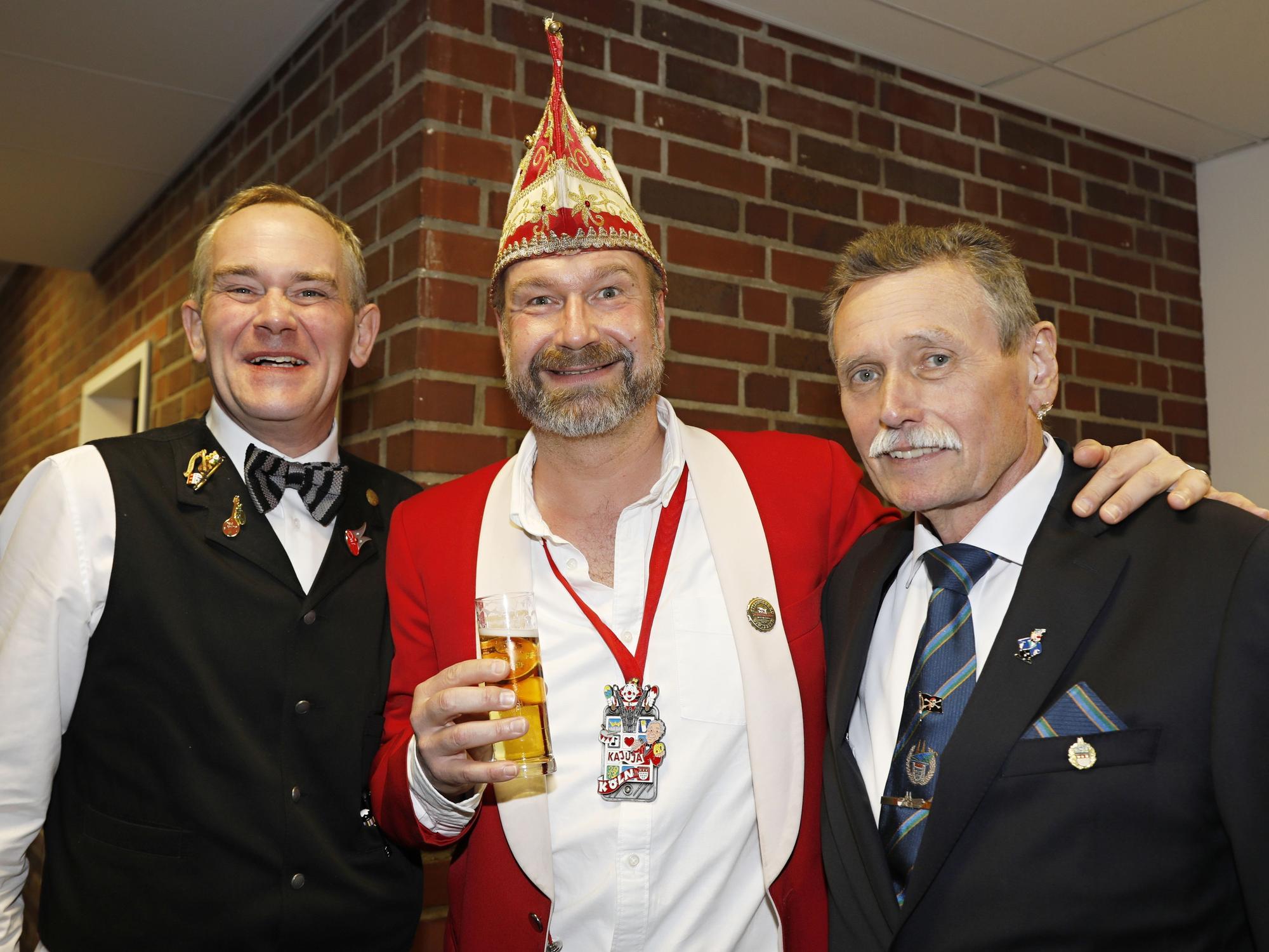 Gruppenfoto mit J.P. Weber, Volker Weininger und Rudi Schetzke
