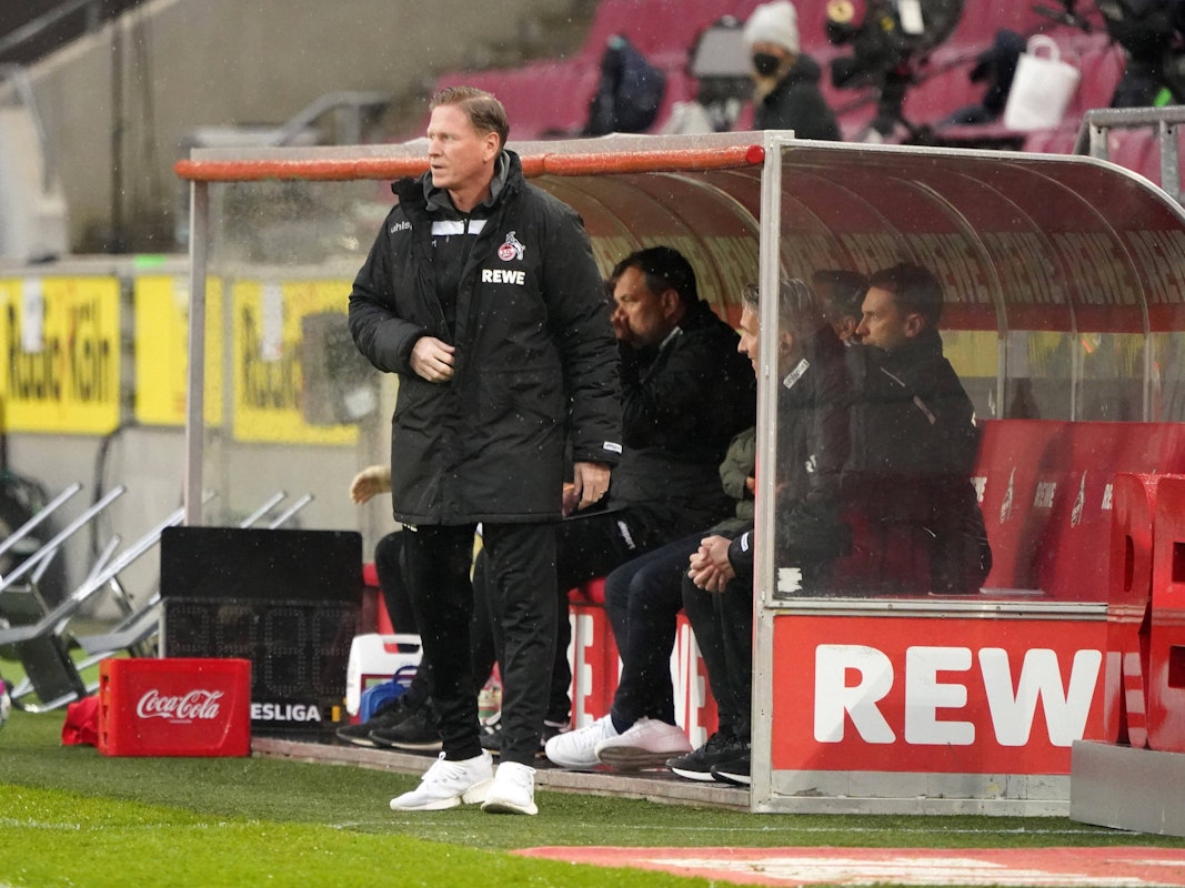 Markus Gisdol trainiert den 1. FC Köln gegen den FSV Mainz 05.