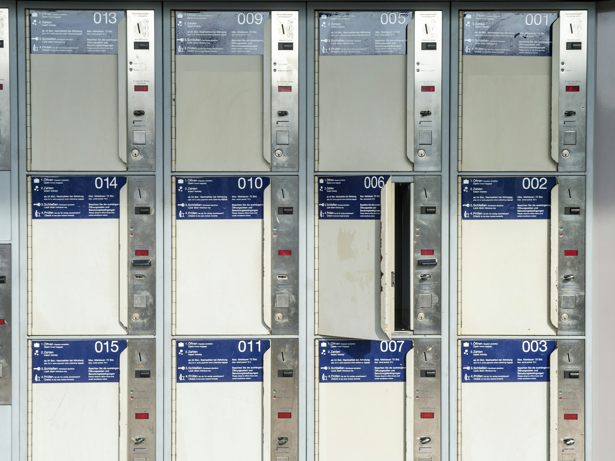 In dem Schließfach (hier ein Symbolfoto) befanden sich neben einem Sack Wäsche 16 Gemälde.