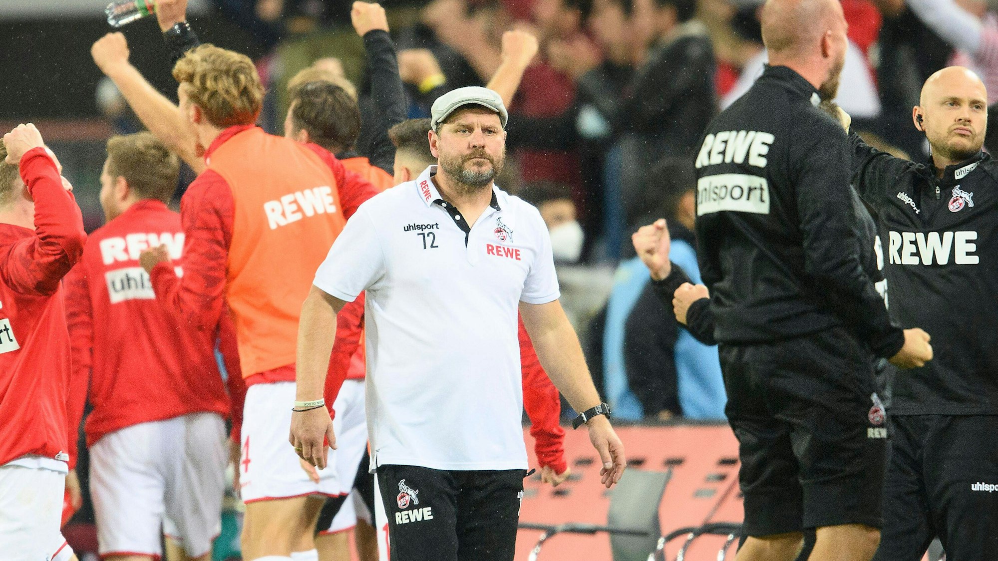 Steffen Baumgart im Spiel des 1. FC Köln gegen Greuther Fürth.