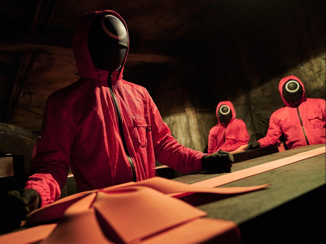 „Squid Game“ auf Netflix 2021: Die brutale Serie wird nun Realtität. Unser Foto zeigt ein Szenenbild.
