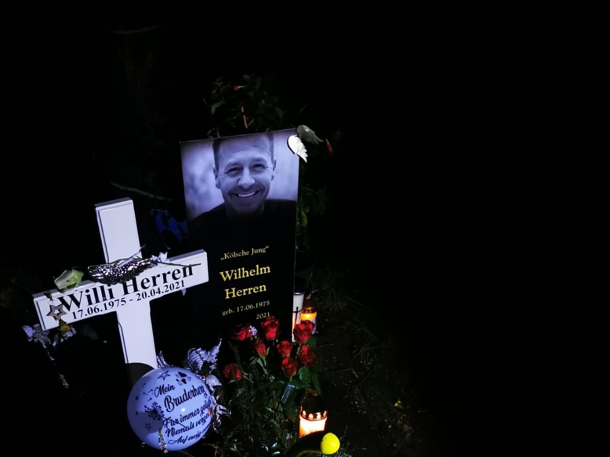 Grab von Willi Herren auf dem Kölner Melatenfriedhof am 12. Oktober 2021.