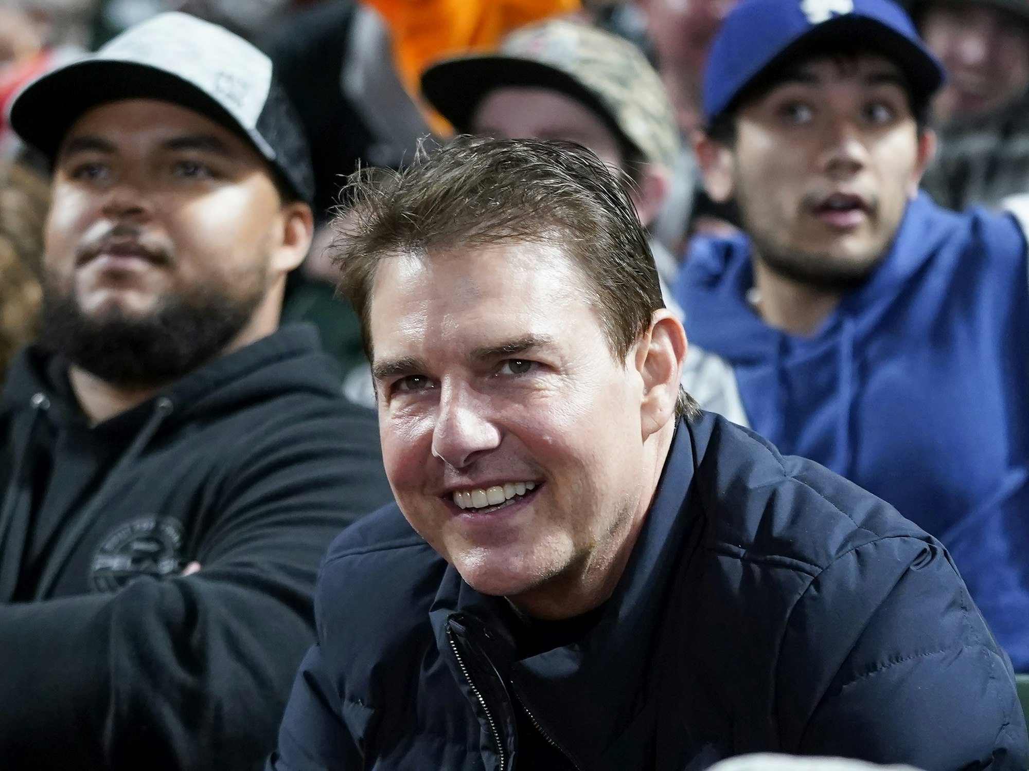 Tom Cruise mit seinem Sohn Connor am 9. Oktober 2021 in San Francisco.