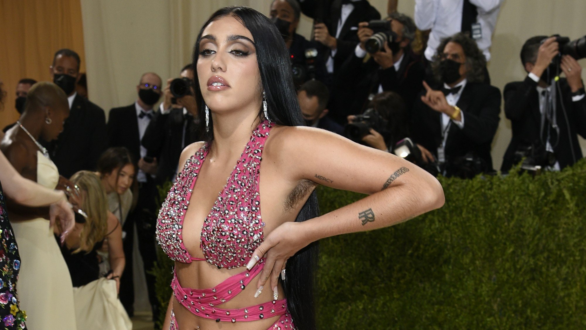 Lourdes Leon auf einem Foto auf der "Met"-Gala in New York am 13. September 2021. Foto gedownloadet am 13.10.2021 von der dpa zum Zwecke der Berichterstattung.