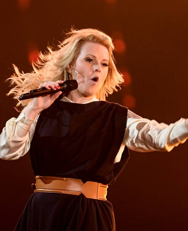Patricia Kelly steht bei der Show „Schlagerchampions – Das große Fest der Besten“ auf der Bühne.