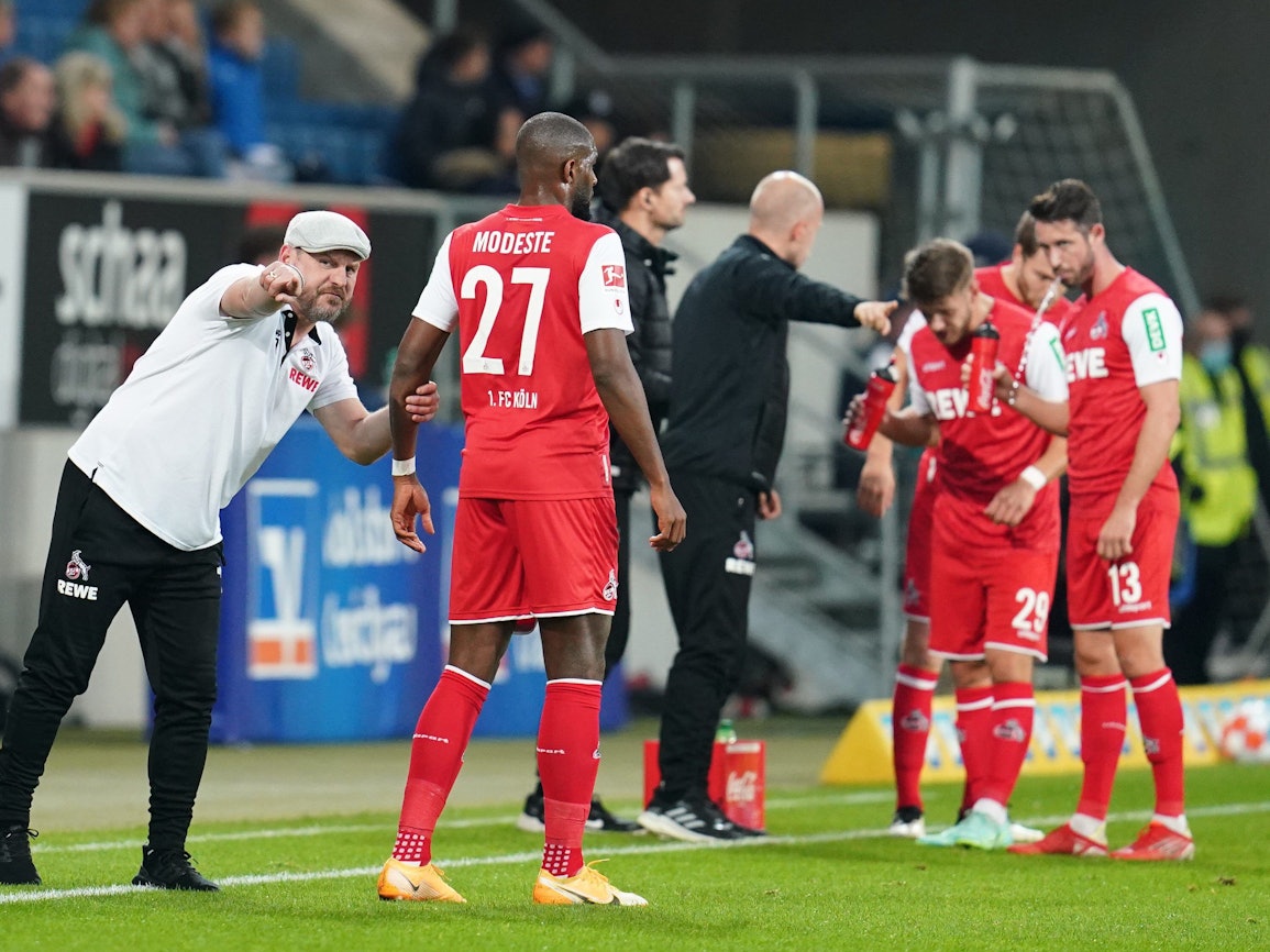 Steffen Baumgart trainiert den 1. FC Köln gegen die TSG Hoffenheim.