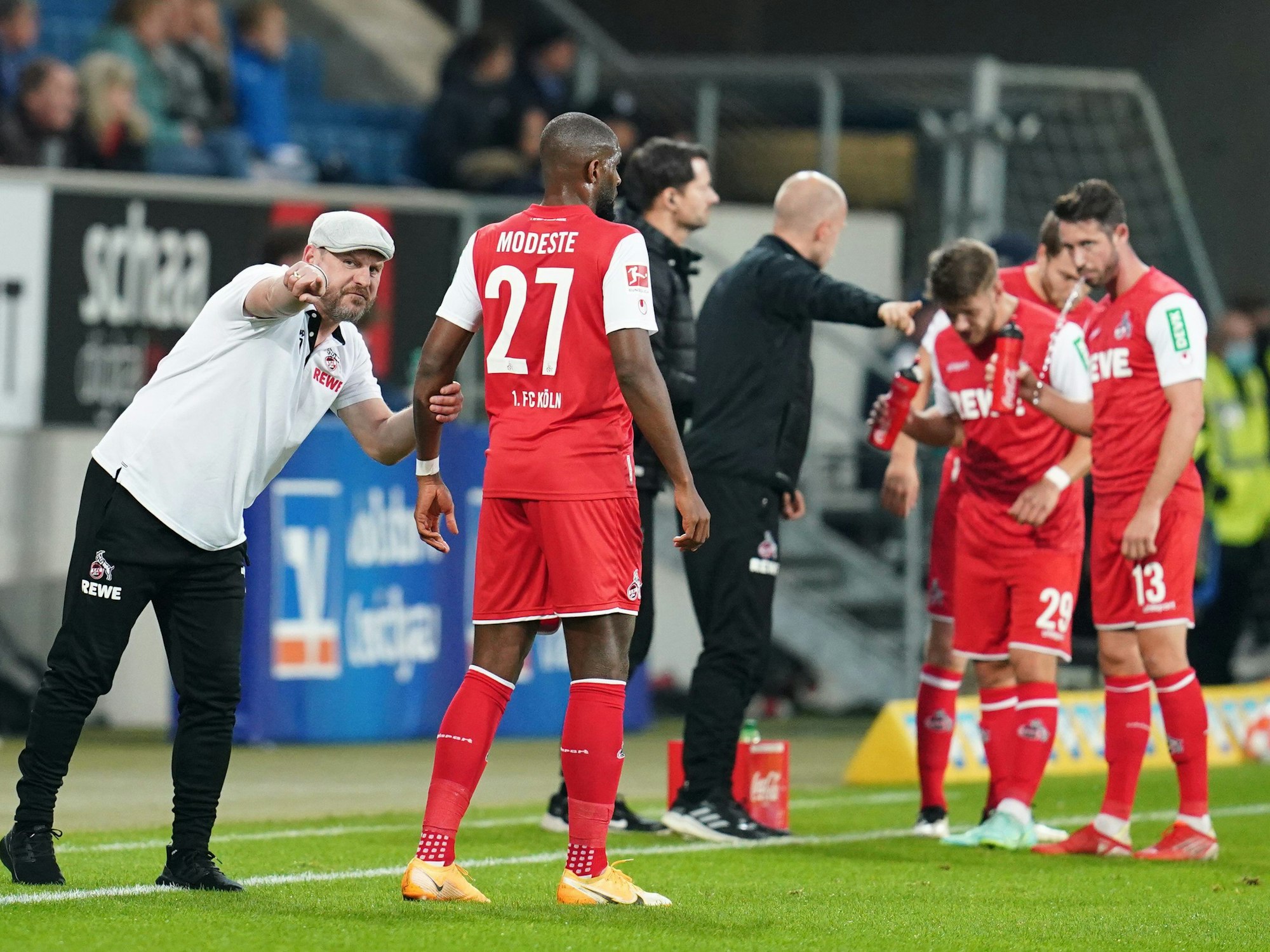 Steffen Baumgart trainiert den 1. FC Köln gegen die TSG Hoffenheim.