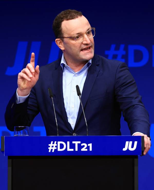 Jens Spahn sprach beim Deutschlandtag der Jungen Union über das schlechte Ergebnis von CDU und CSU bei der Bundestagswahl.