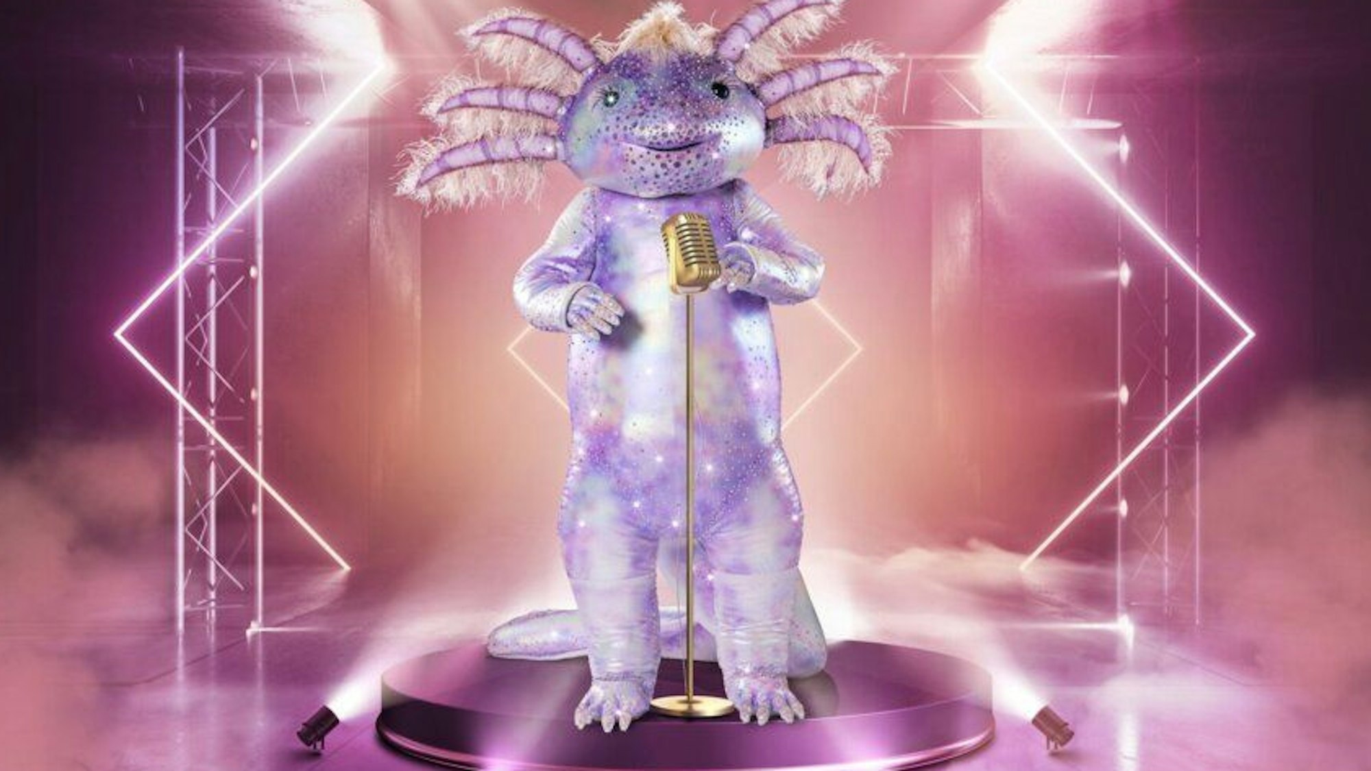 Das Axolotl hat es mit seinem Auftritt in der dritten Folge von „The Masked Singer“ am 30. Oktober 2021 in die nächste Runde geschafft. Doch es bleibt die Frage: Wer steckt unter dem Amphibien-Kostüm?