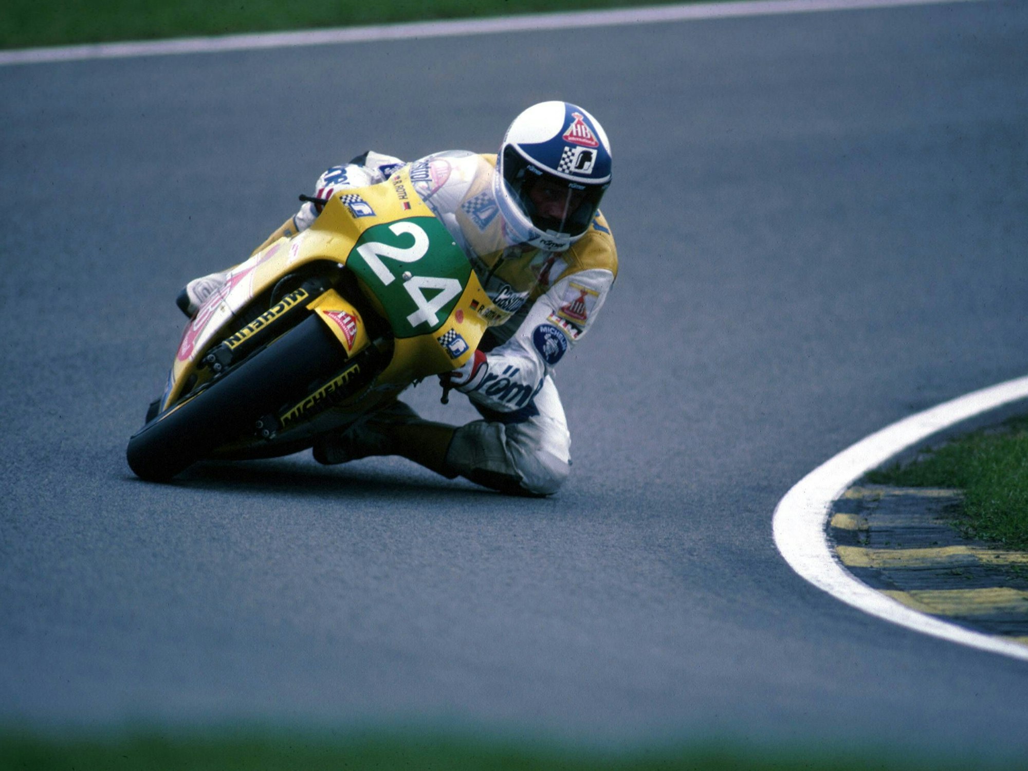 Reinhold Roth (Deutschland) auf seiner Maschine
Reinhold Roth Germany on his Machine