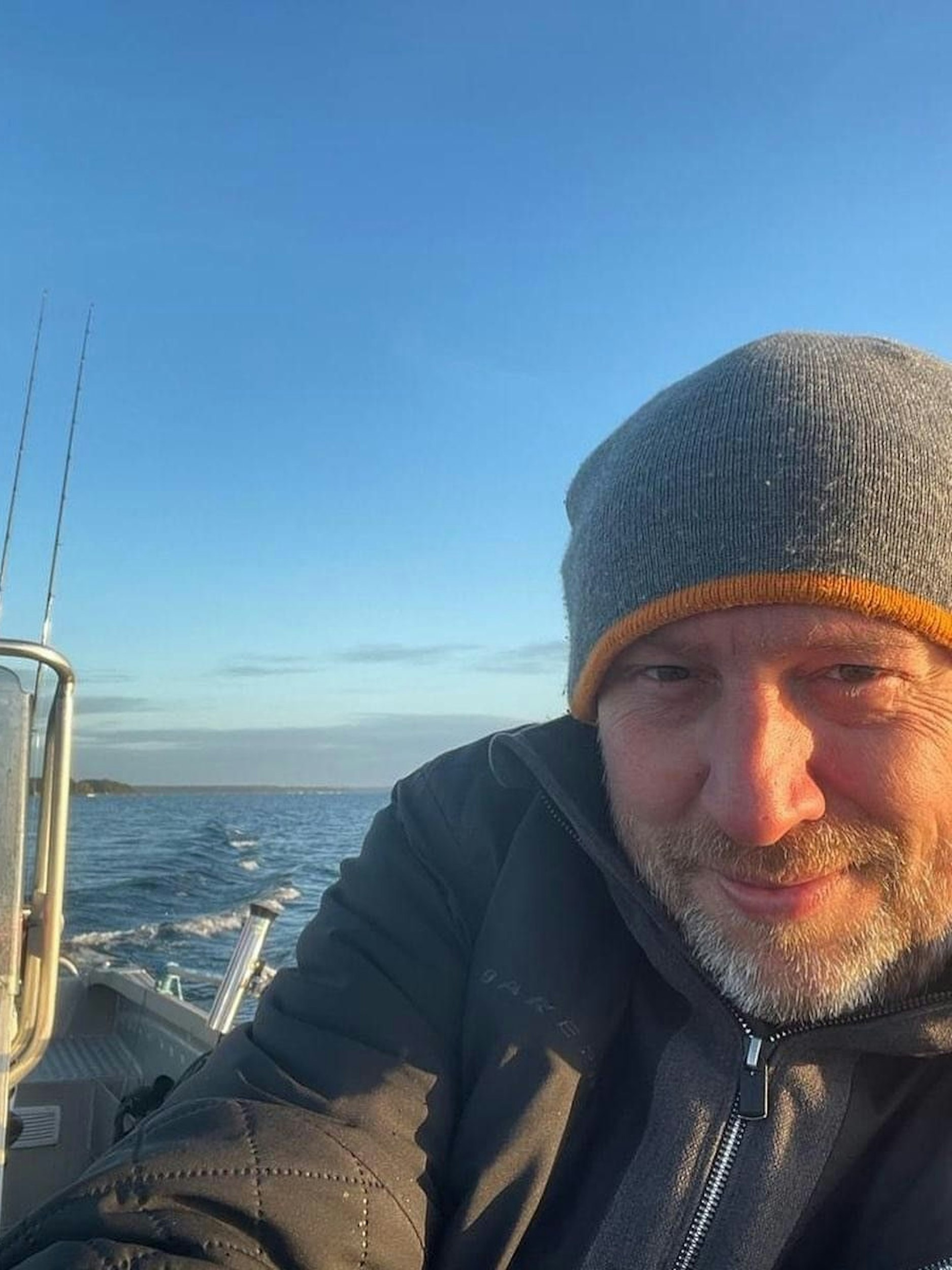 Sven Pistor am 16. Oktober 2021 beim Segelurlaub.