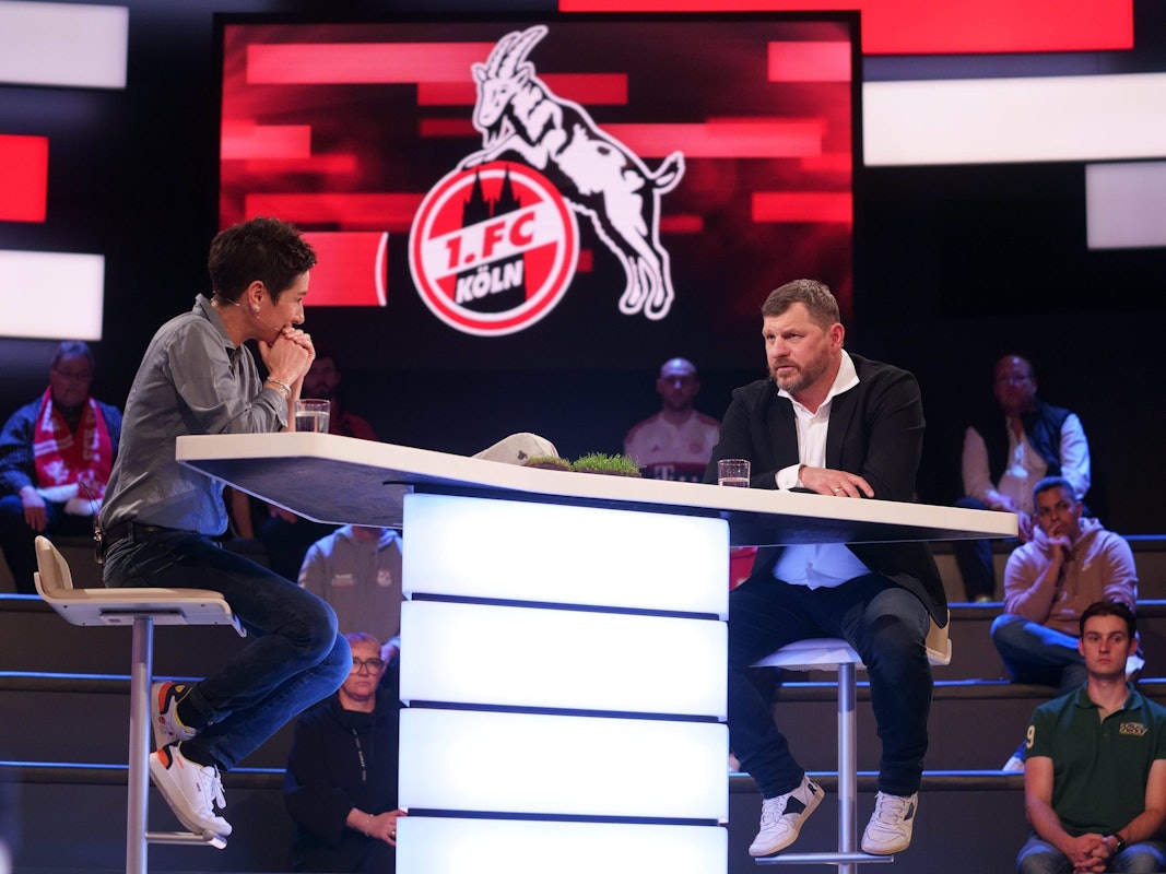 Steffen Baumgart spricht im ZDF Sportstudio mit Dunja Hayali.