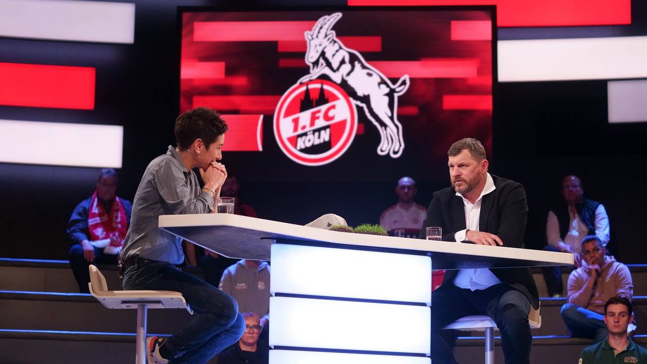 Steffen Baumgart spricht im ZDF Sportstudio mit Dunja Hayali.