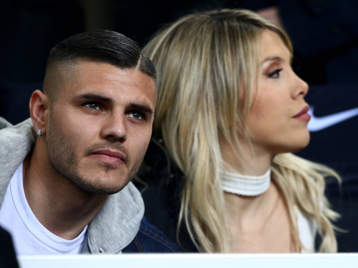 Mauro Icardi neben Ehefrau Wanda Nara.