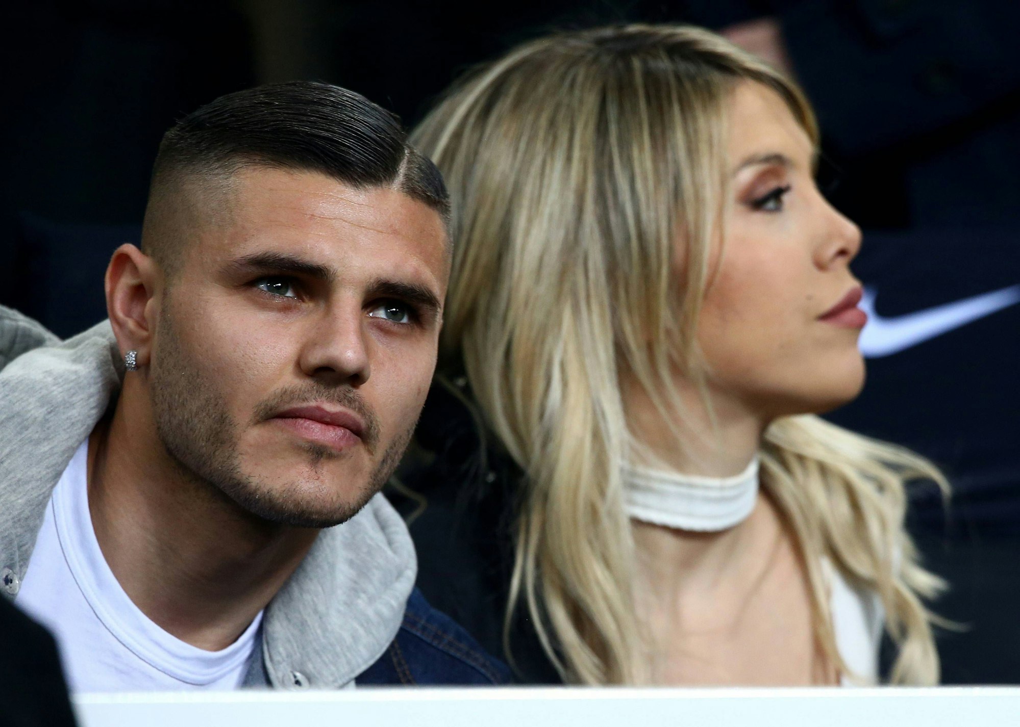 Mauro Icardi neben Ehefrau Wanda Nara.