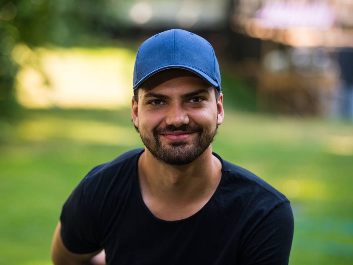 Jimi Blue Ochsenknecht bei einem Pressetermin im Juli 2018 in Worms