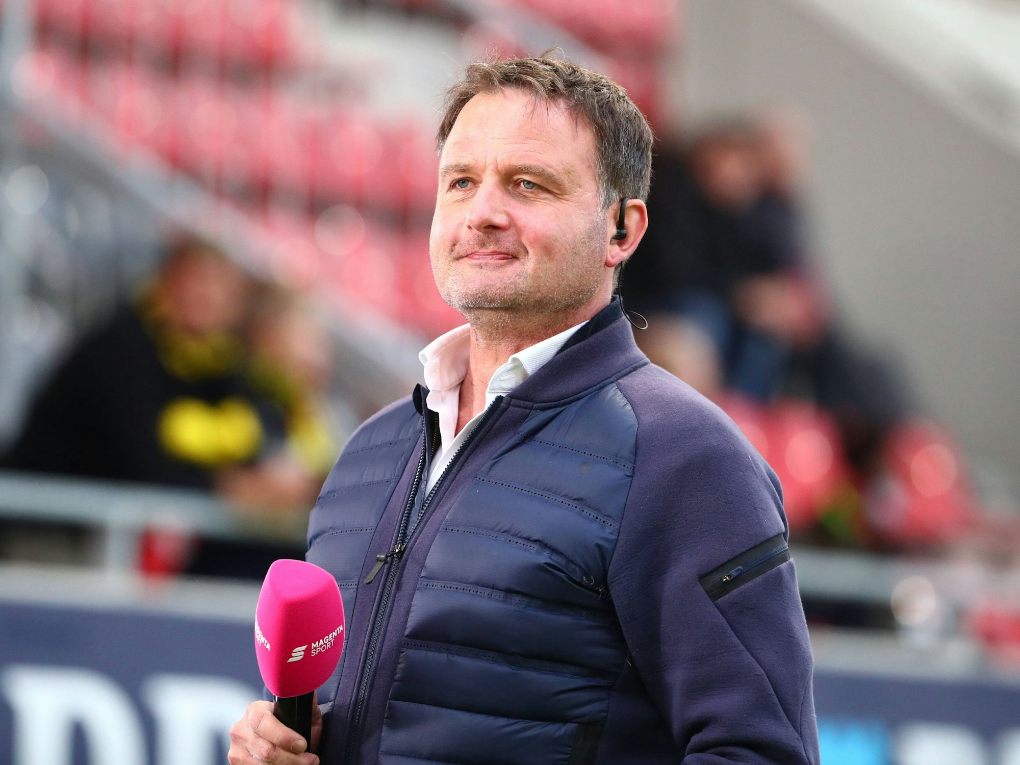 Thomas Wagner als Moderator bei MagentaSport.