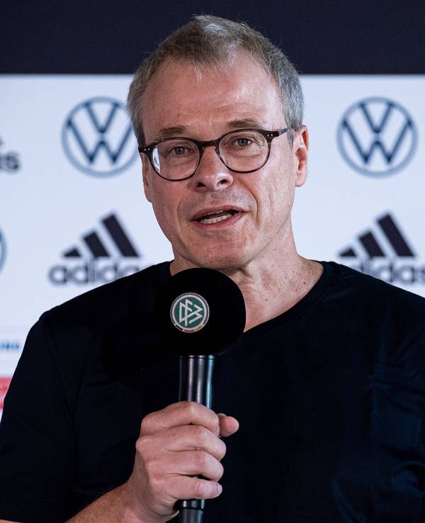 Peter Peters beim Medien Get-together von Bundestrainer Hansi Flick am DFB- Campus