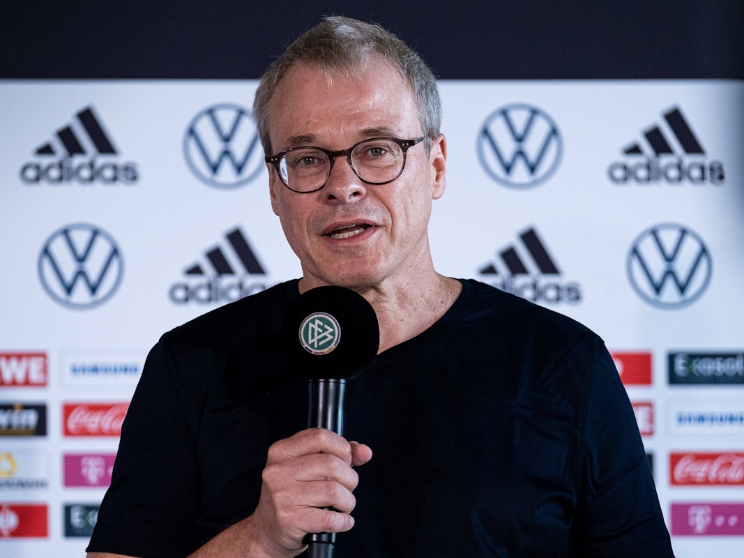Peter Peters beim Medien Get-together von Bundestrainer Hansi Flick am DFB- Campus