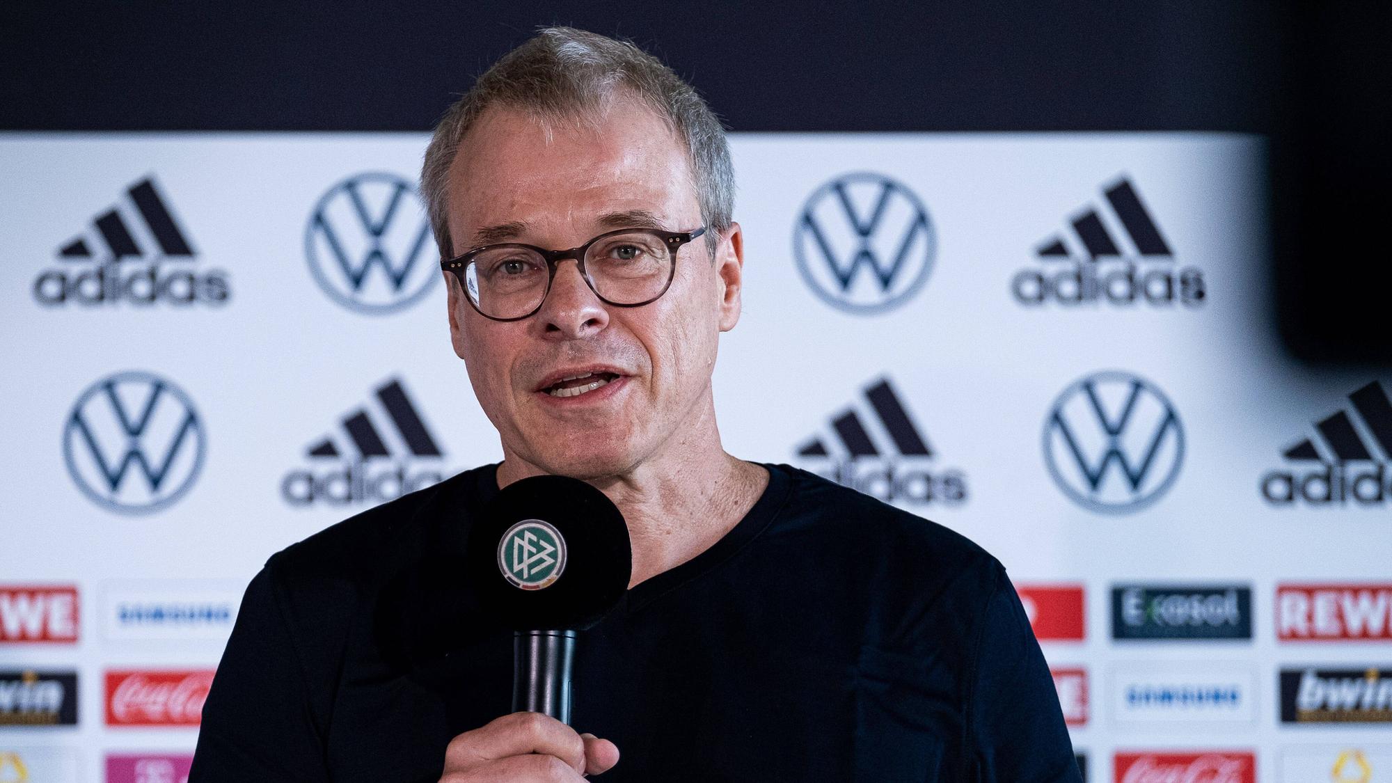Peter Peters beim Medien Get-together von Bundestrainer Hansi Flick am DFB- Campus