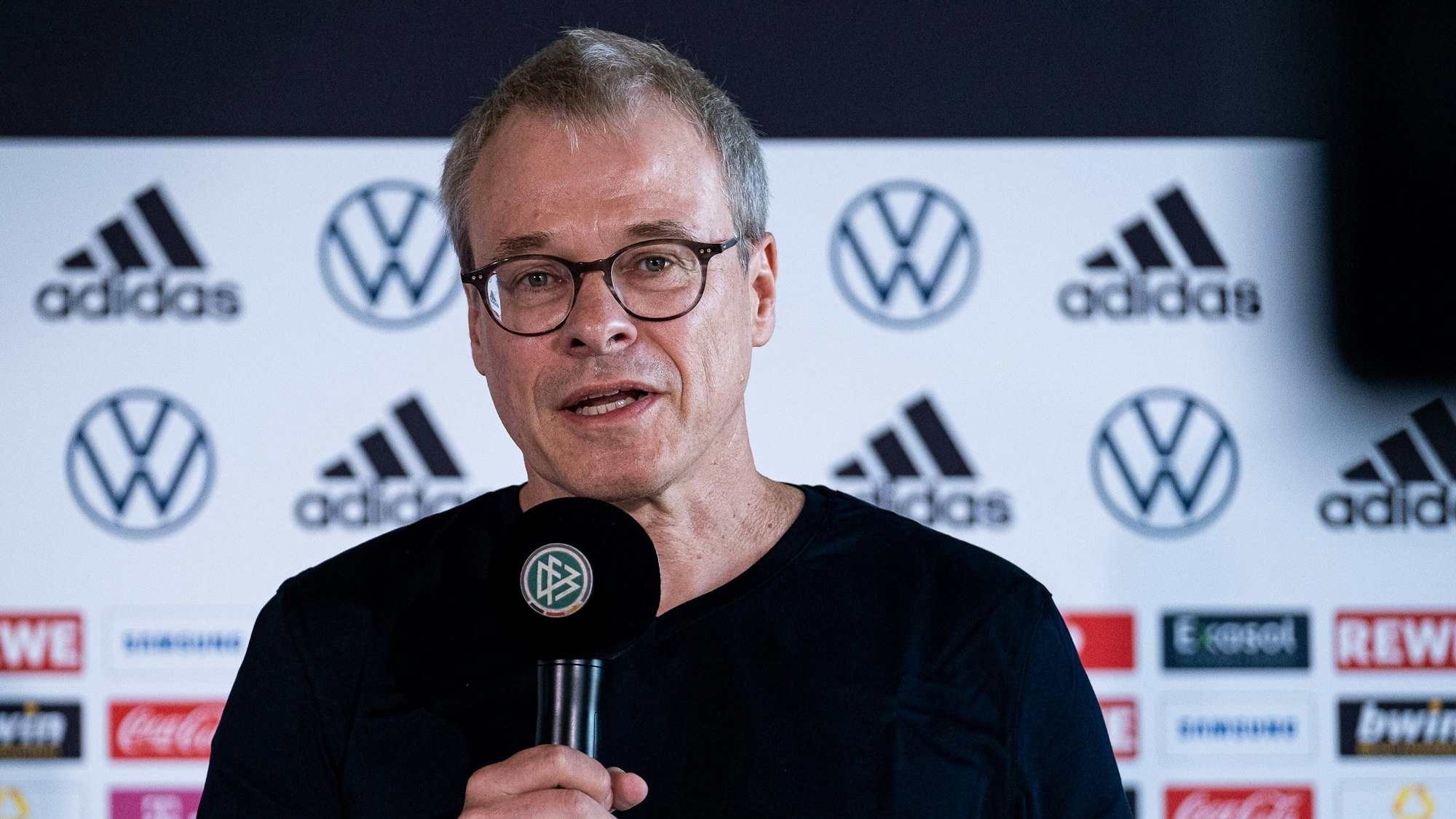 Peter Peters beim Medien Get-together von Bundestrainer Hansi Flick am DFB- Campus