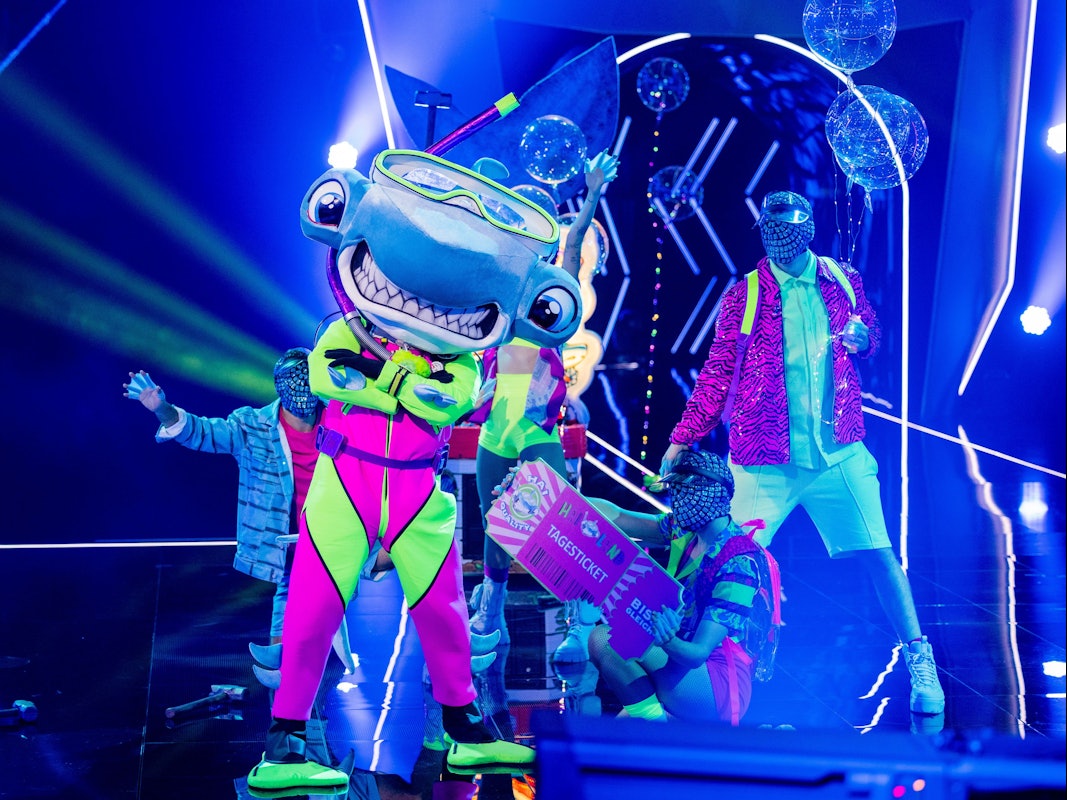 Die erste Folge „The Masked Singer“ ist vorbei und der Hammerhai ist in der nächsten Runde. Doch wer steckt unter dem Meeresbewohner?