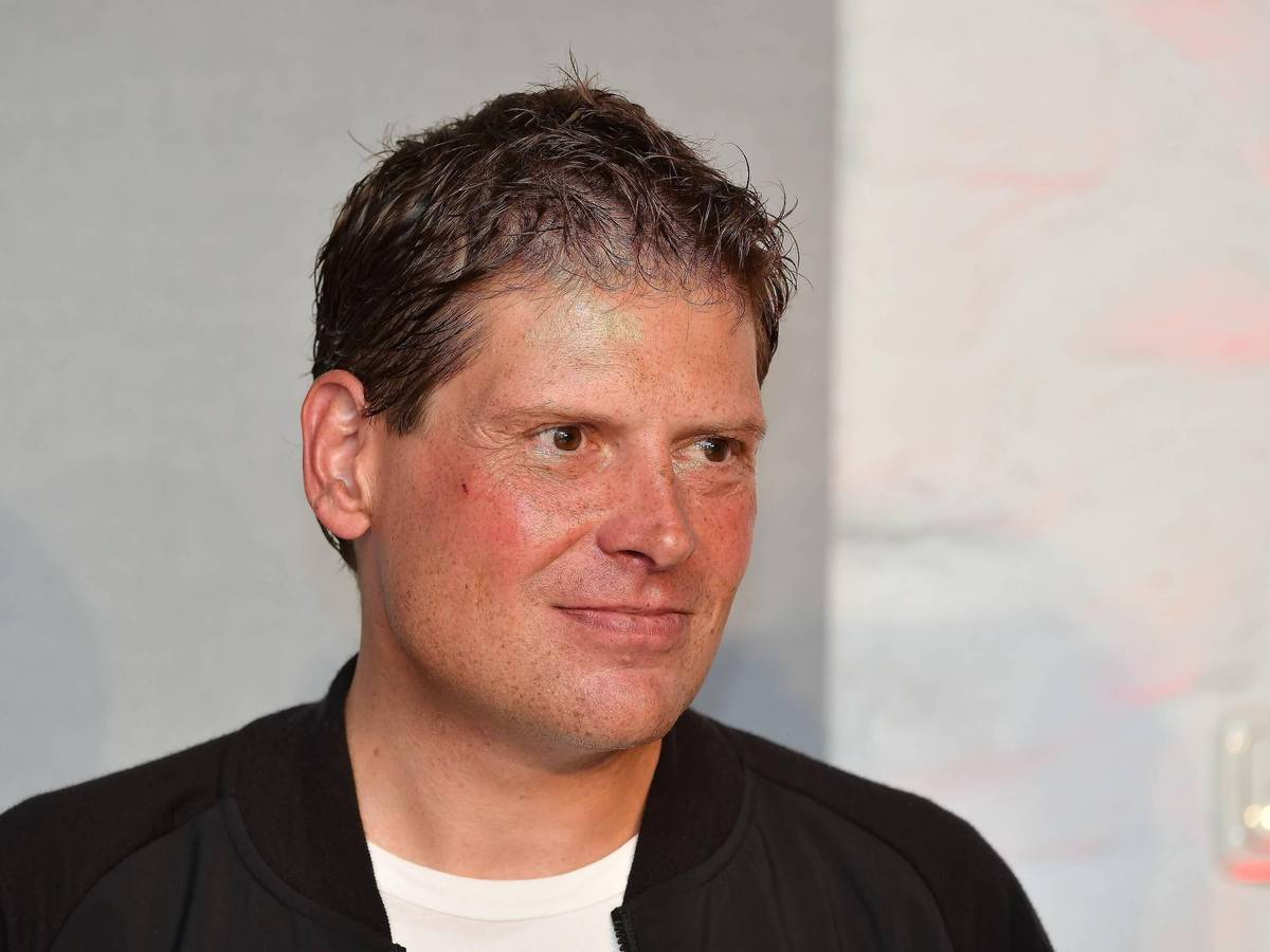 Ex-Rad-Star Jan Ullrich bei einer Pressekonferenz.