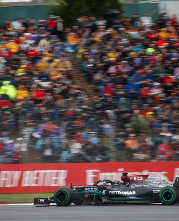 Lewis Hamilton während des Rennens in der Türkei.