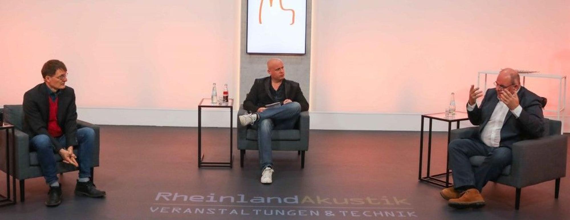 Kanzler-Sohn Walter Kohl und Karl Lauterbach waren Gäste beim Köln-Talk Loss mer schwade.