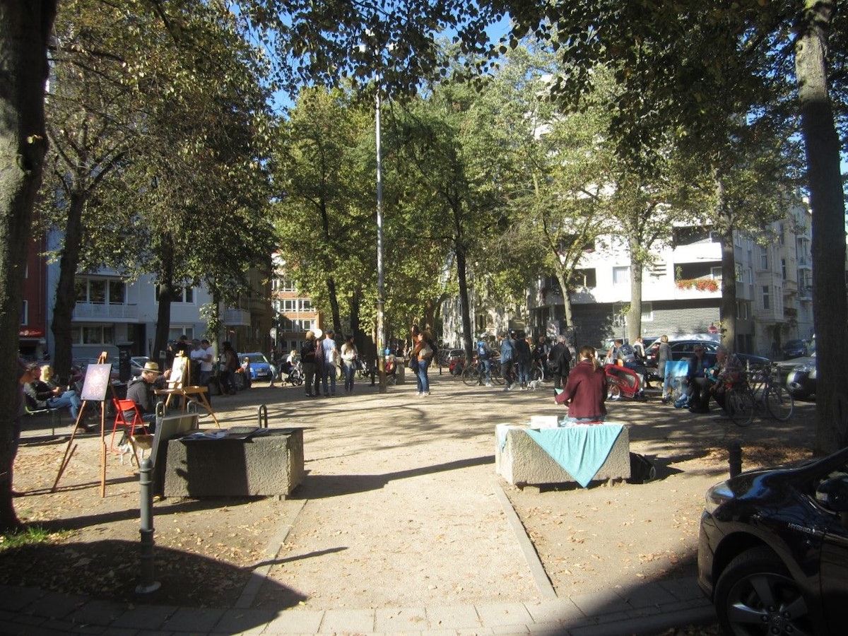 Das Eierplätzchen war vier Jahre lange Künstlertreffpunkt und galt als Open Air-Atelier.