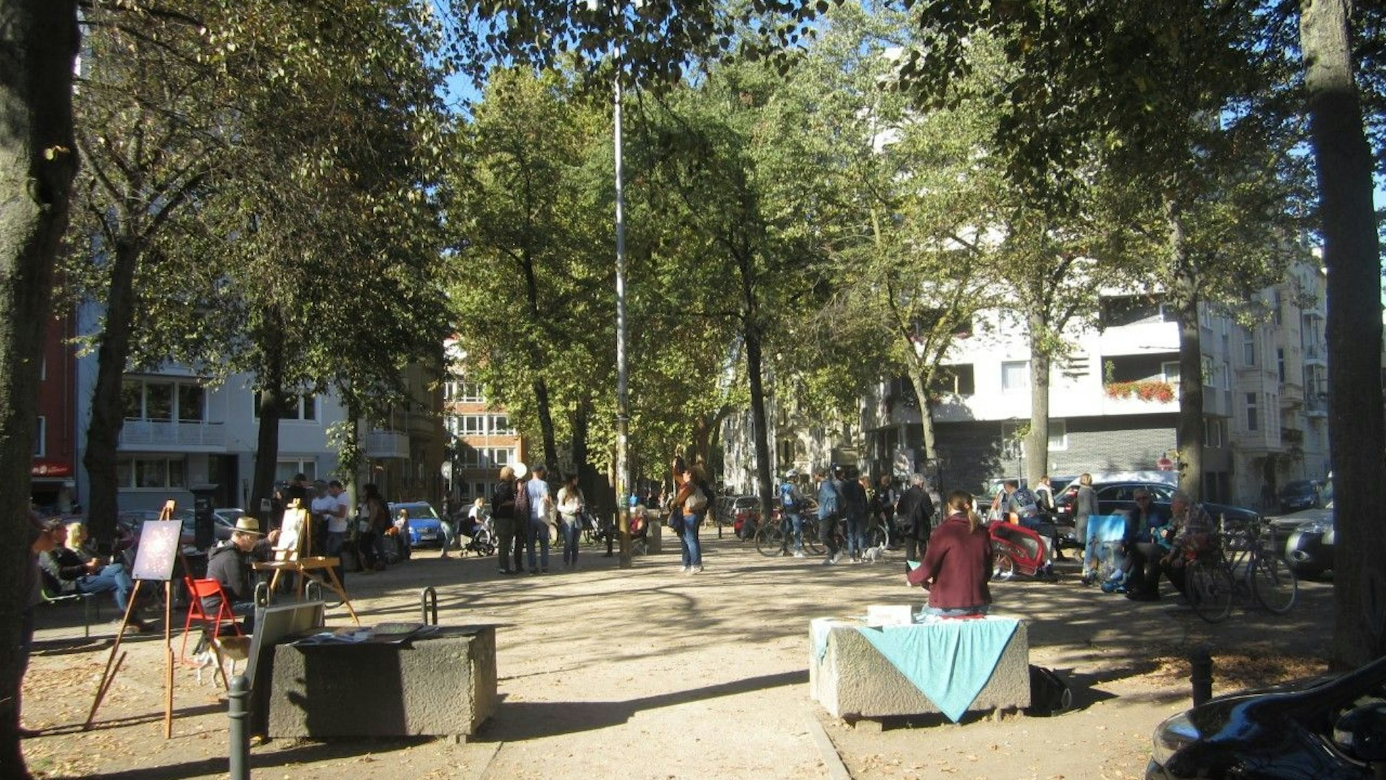 Das Eierplätzchen war vier Jahre lange Künstlertreffpunkt und galt als Open Air-Atelier.