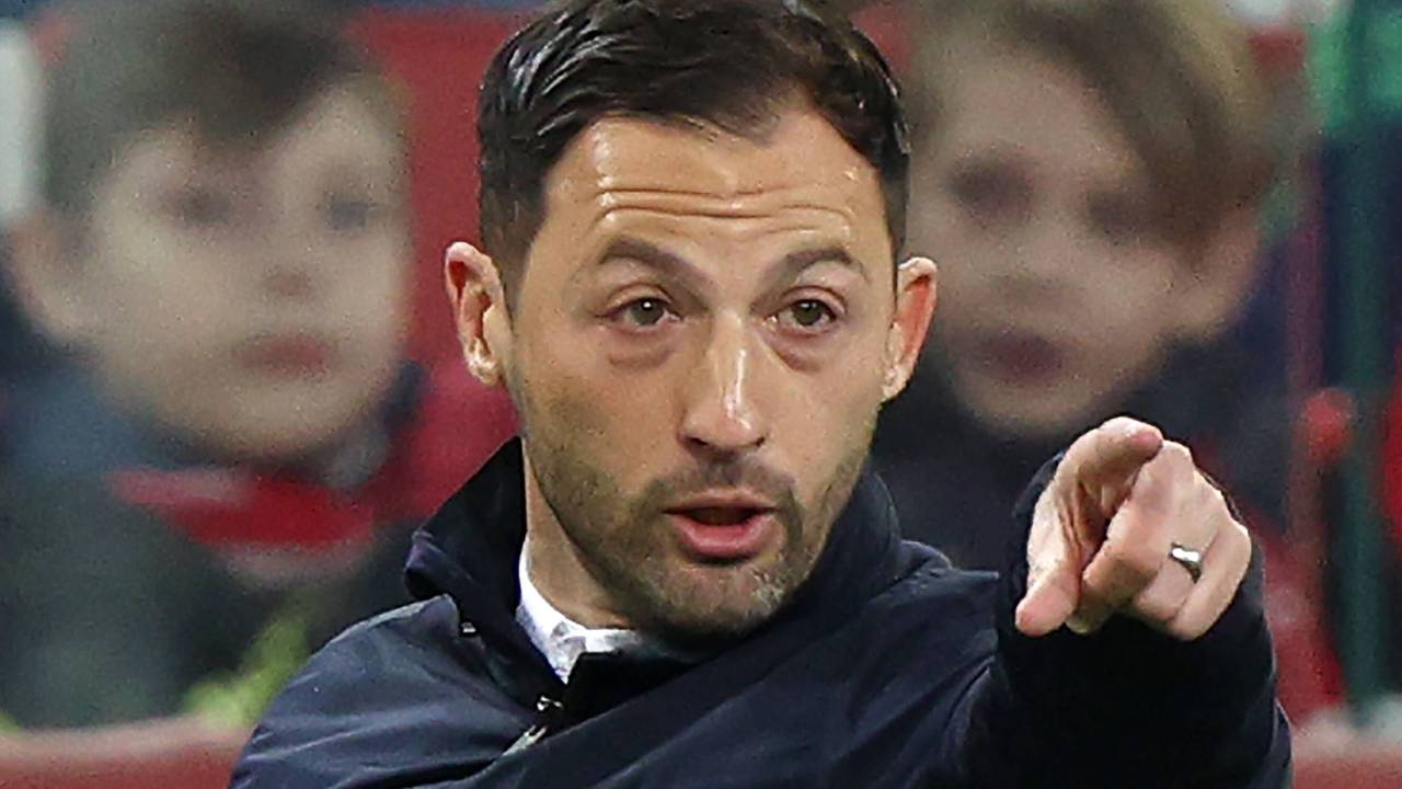 Spartak Moskau-Trainer Domenico Tedesco an der Seitenlinie.