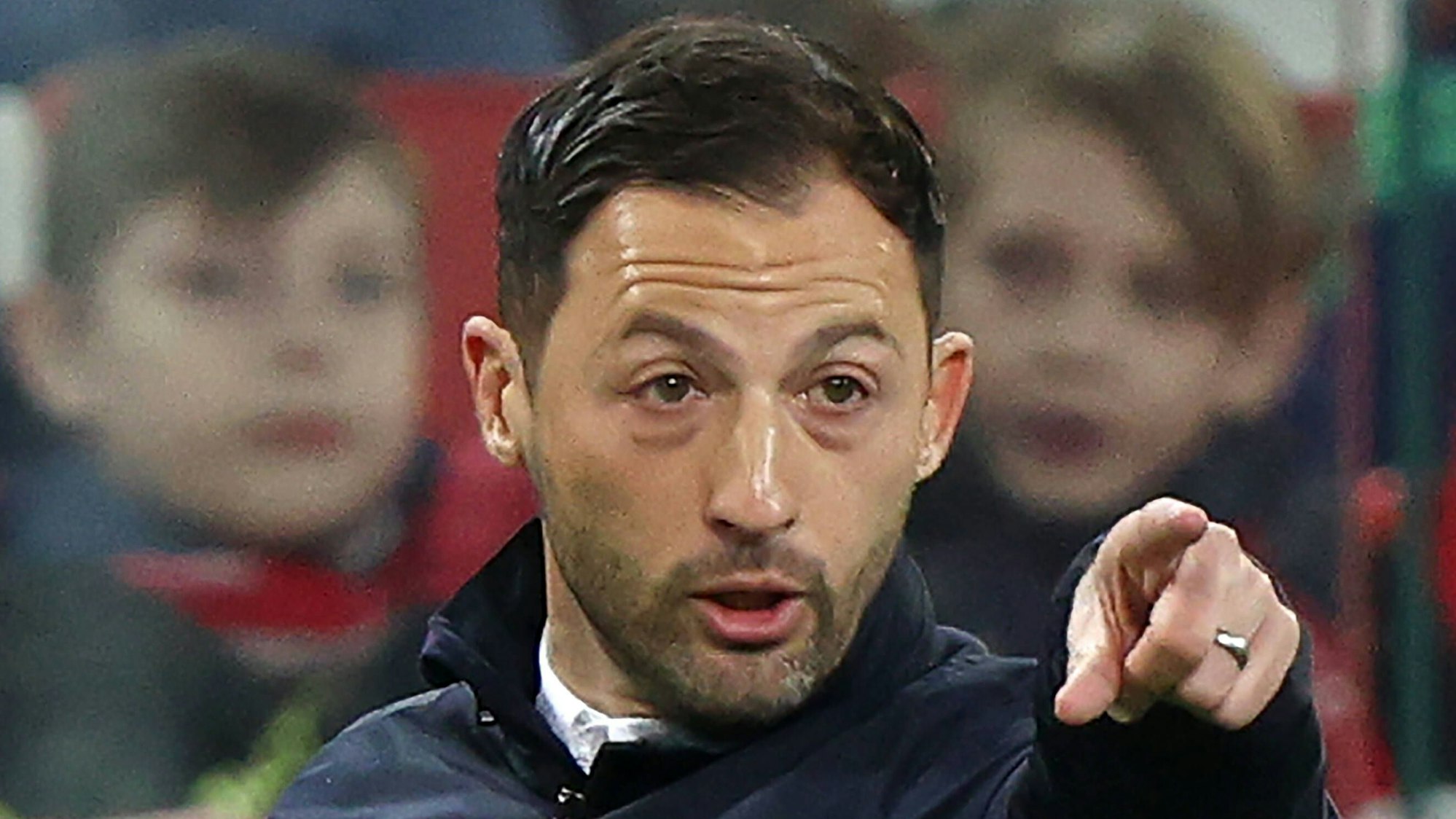 Spartak Moskau-Trainer Domenico Tedesco an der Seitenlinie.