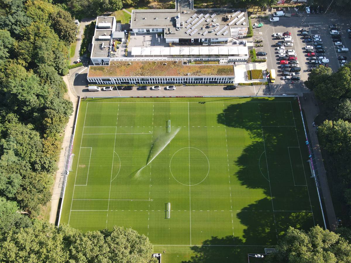 Das Geißbockheim des 1. FC Köln aus der Luft.