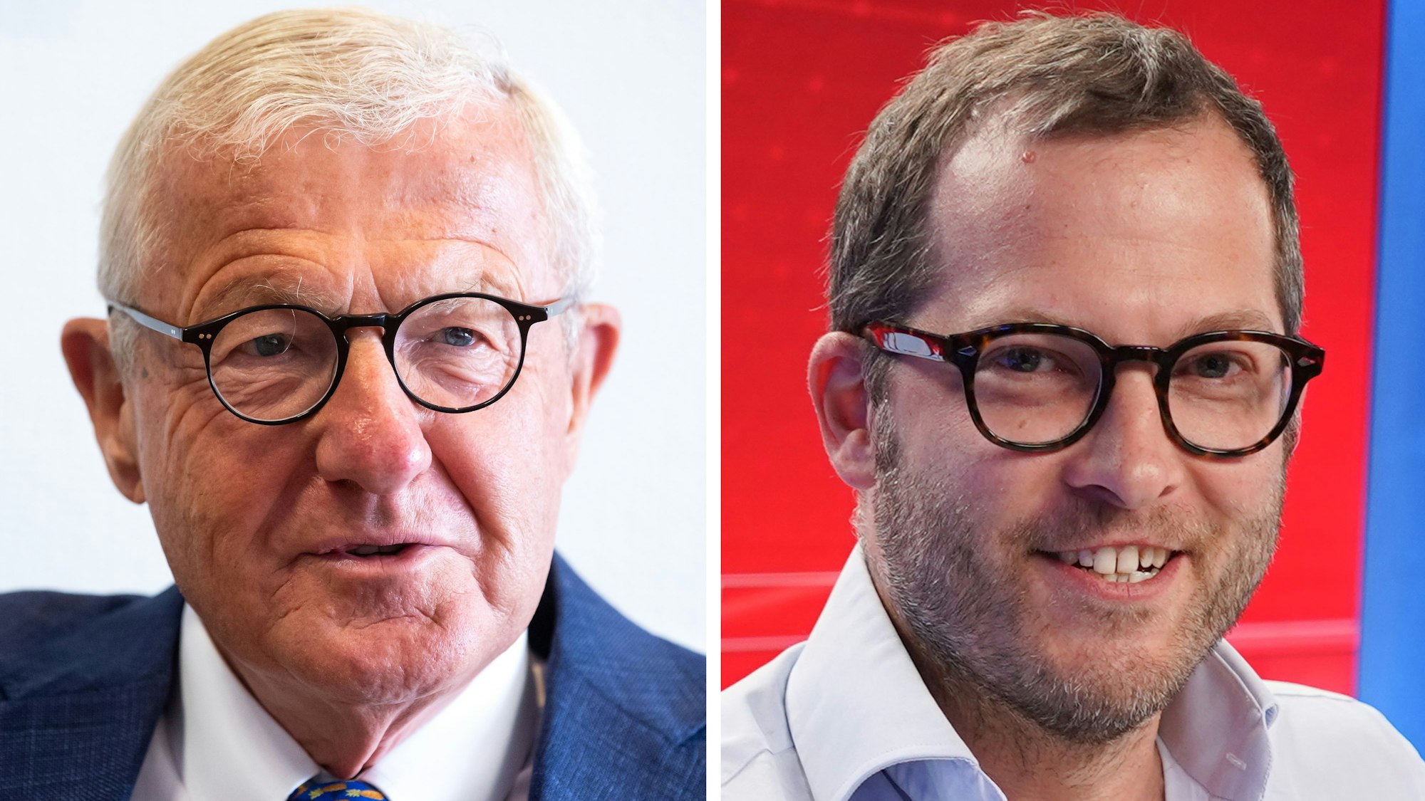 Dirk Ippen (l), Zeitungsverleger, ist in seinem Büro (Aufnahme vom 17.09.2020) und Julian Reichelt, «Bild»-Chefredakteur (Aufnahme vom 16.08.2021).