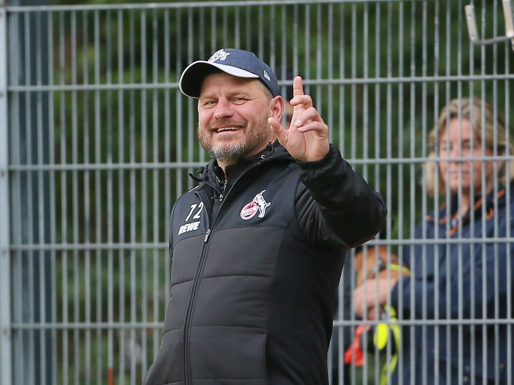 Trainer Steffen Baumgart hat Spaß beim 1. FC Köln.