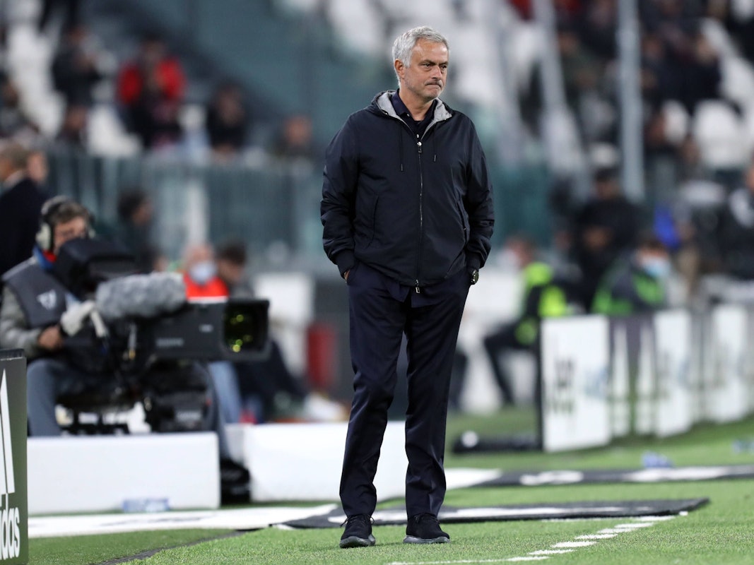 José Mourinho am Spielfeldrand