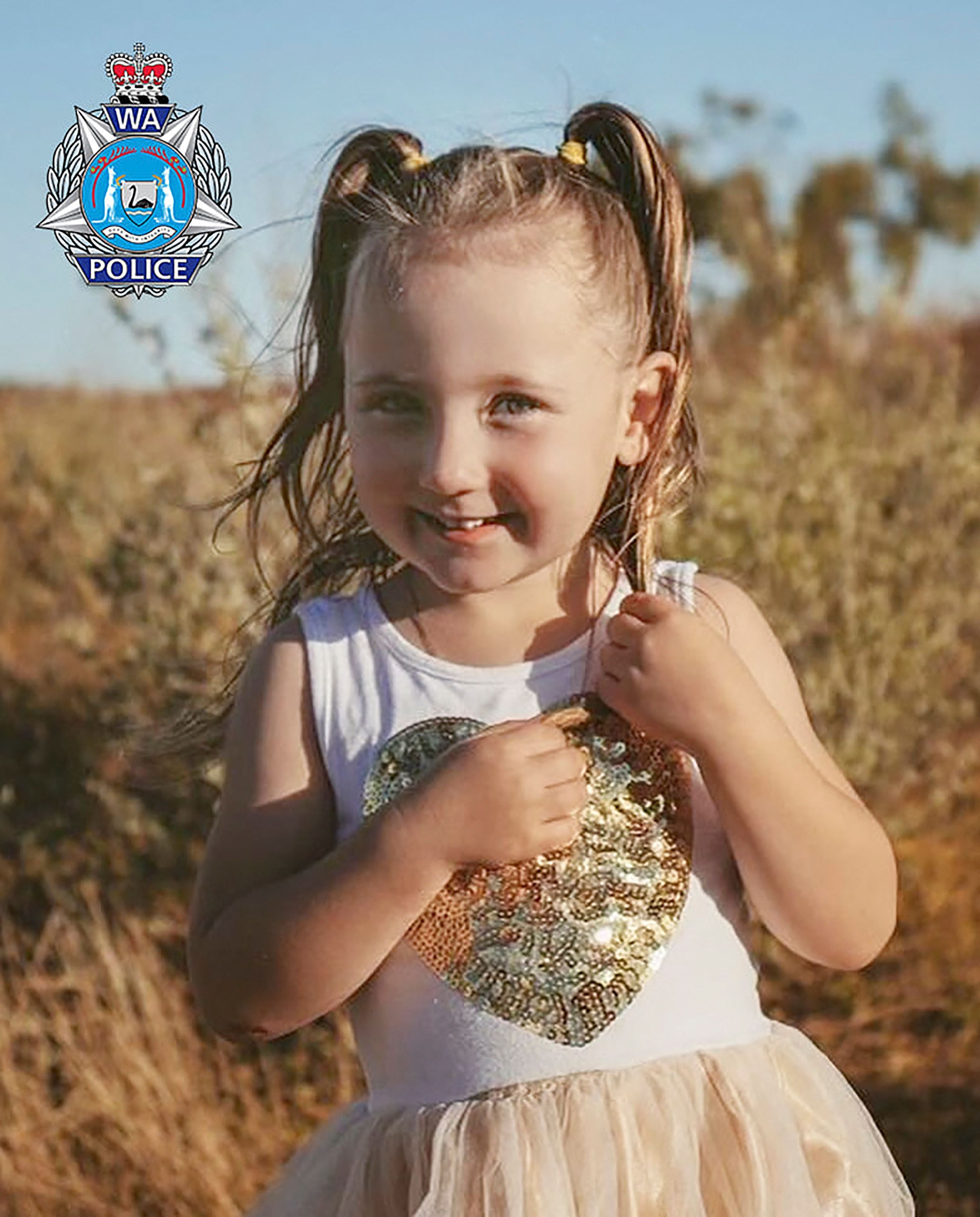 Mit diesem Foto sucht die australische Polizei die vermisste Cleo Smith.
