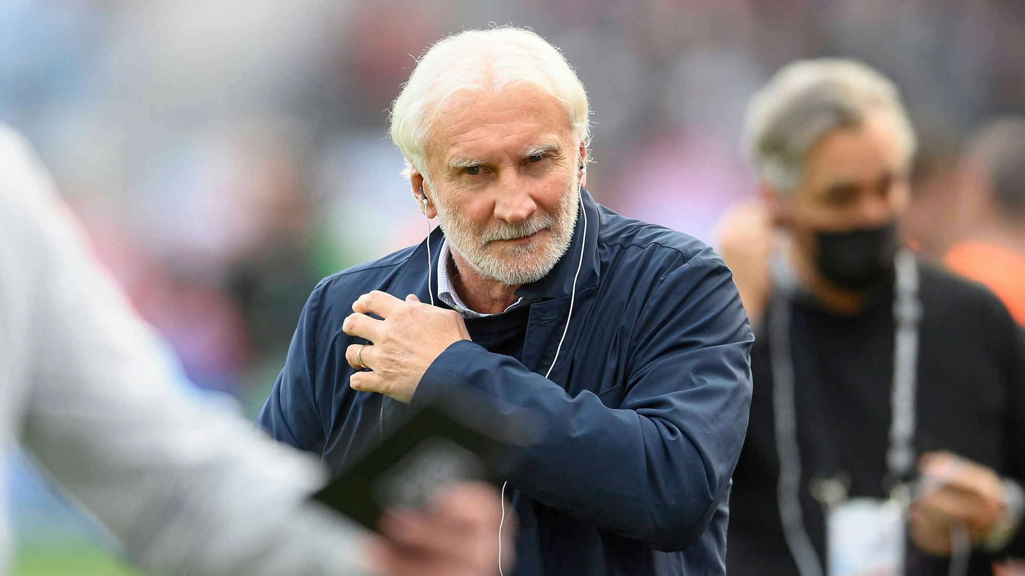 Rudi Völler im Leverkusener Stadion